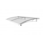 Extendable Canopy 1420 White Powder Coated Clear